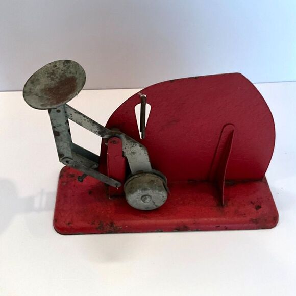 Amazing Vintage Jiffy Way metal egg scale GUC good graphics - Picture 9 of 9